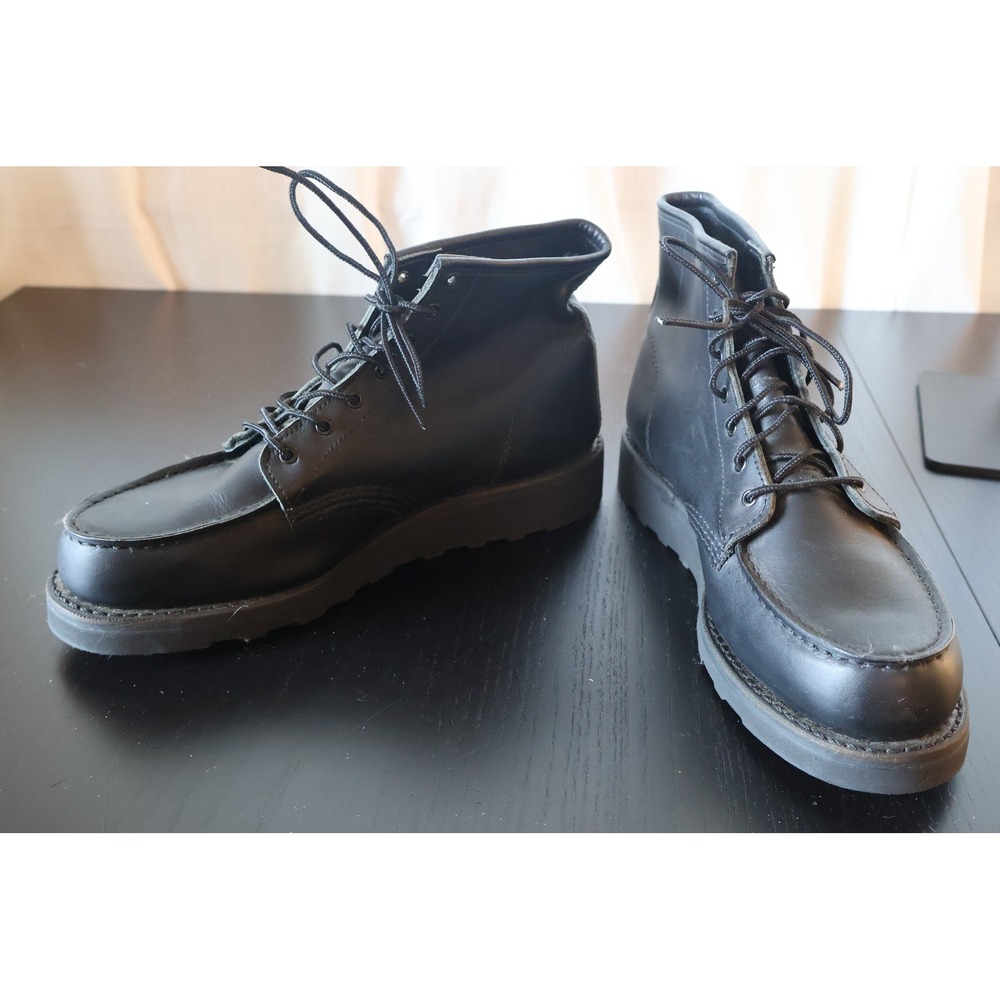 Red Wing 3380 Classic Moc Black Leather Boots Women's 11B Made USA